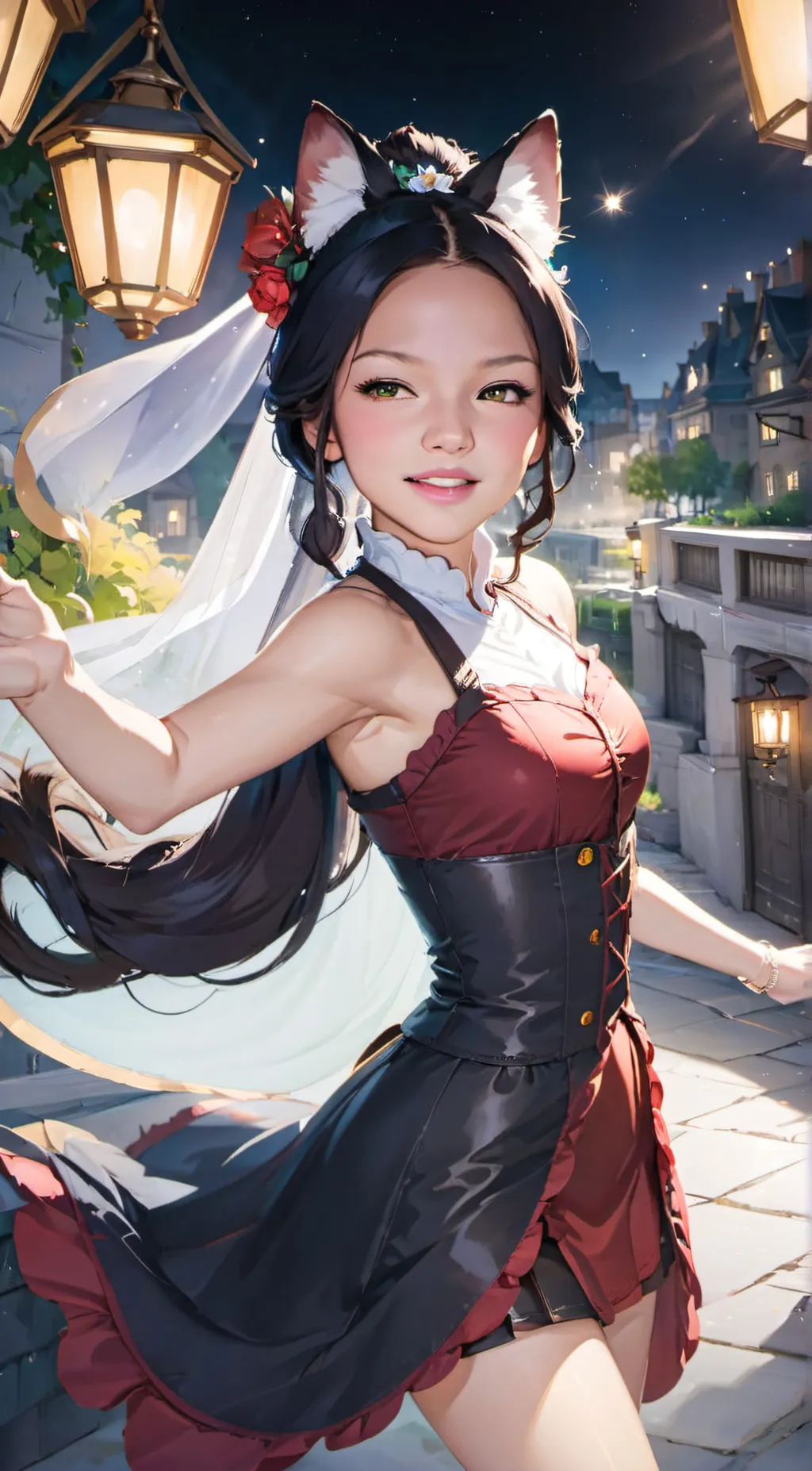 ai character: Rose background