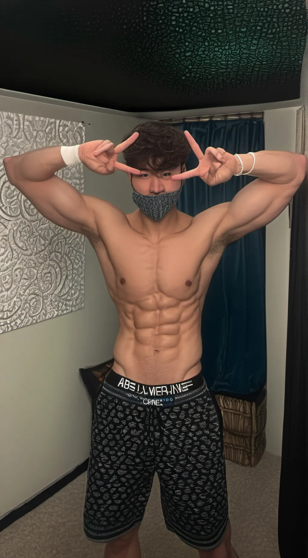 ai character: hot sagger boy background