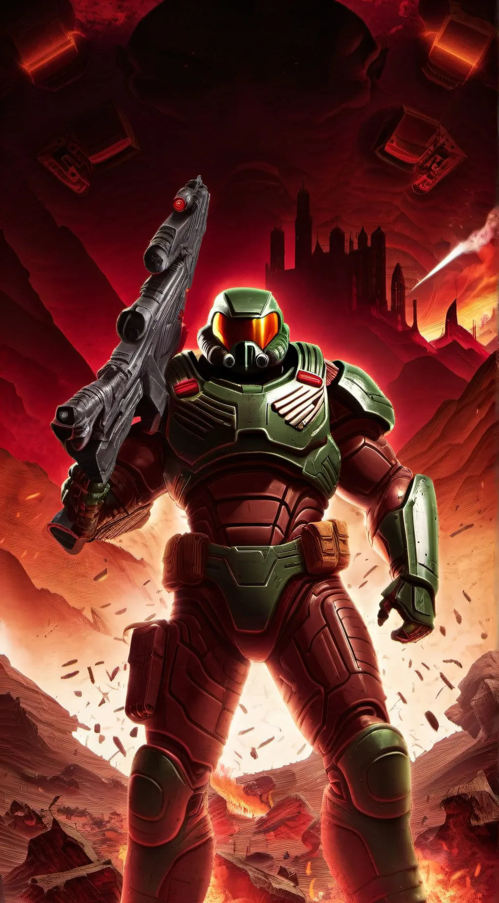 ai character: doomguy background