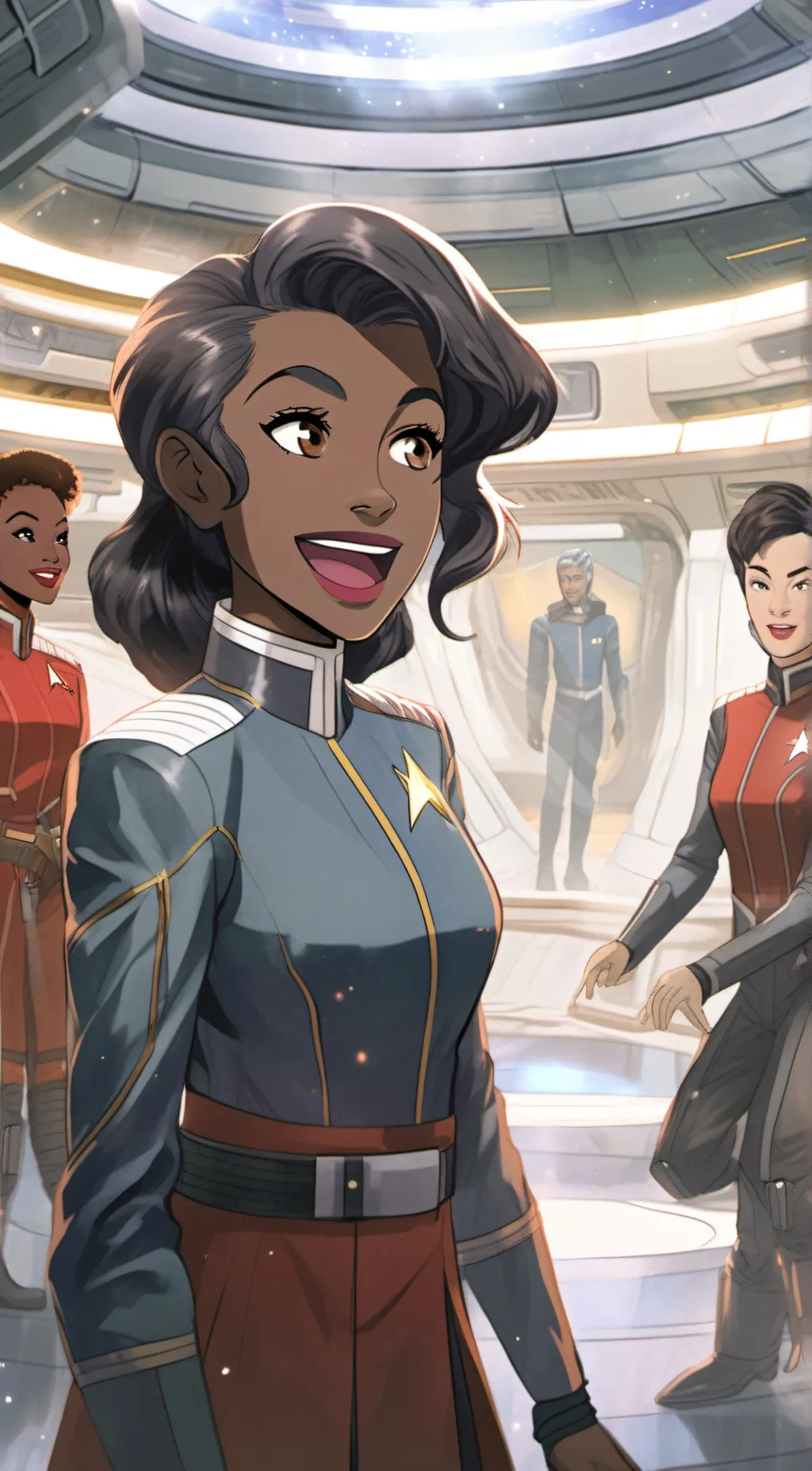 ai character: Brooke Spease  background