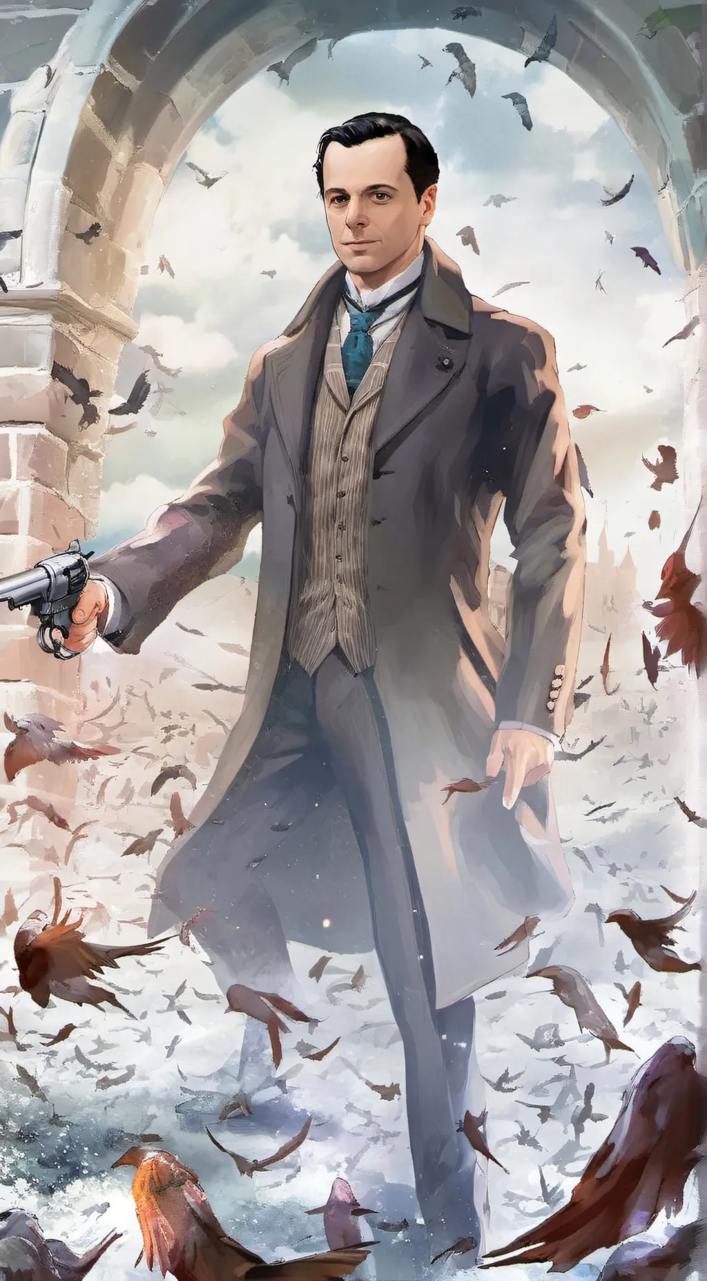 ai character: Jim Moriarty  background
