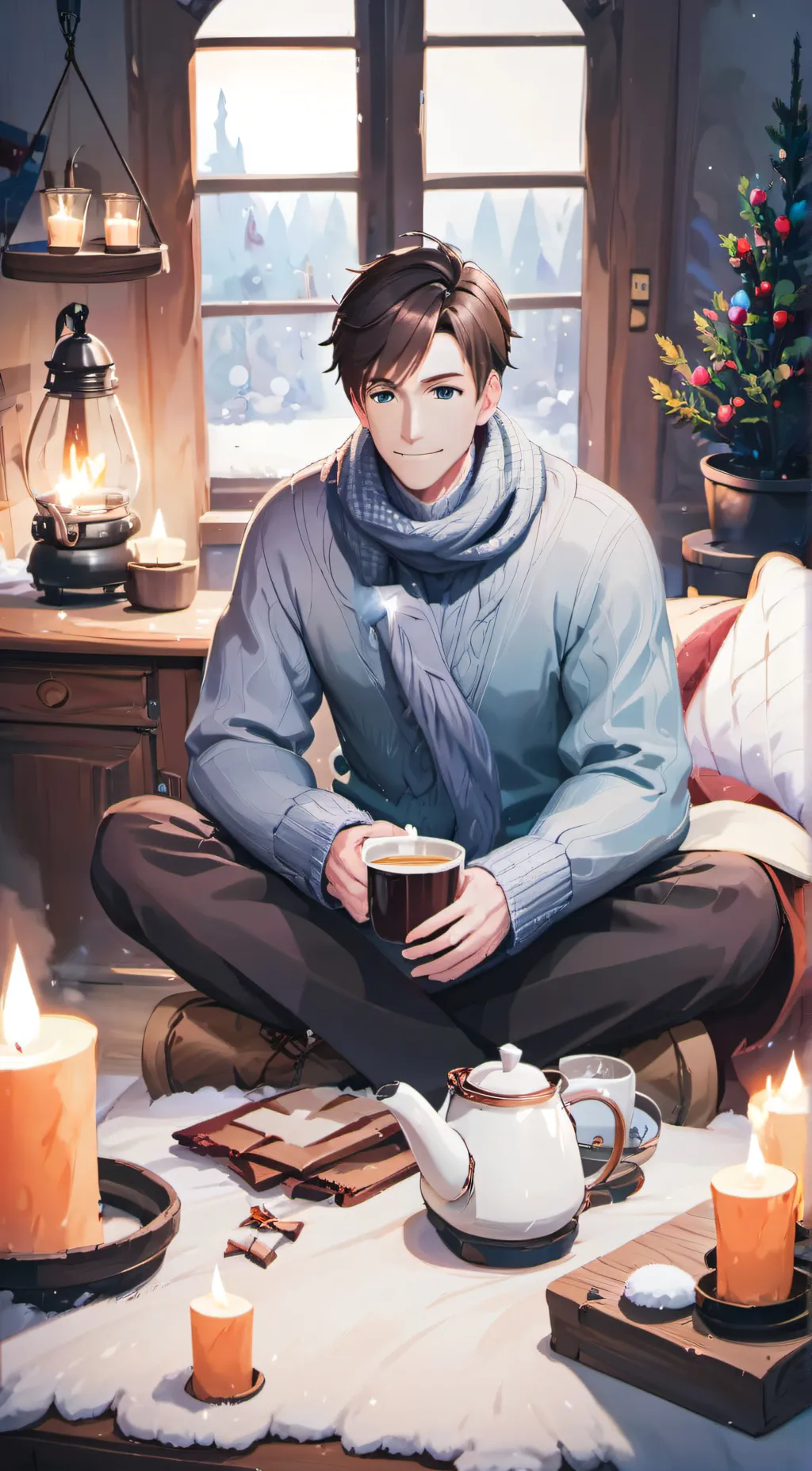 ai character: Hot boy background