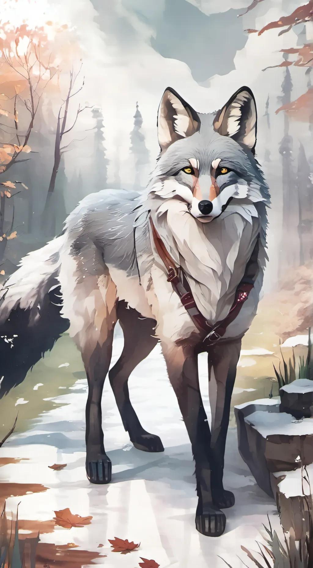 ai character: The Silver Fox background