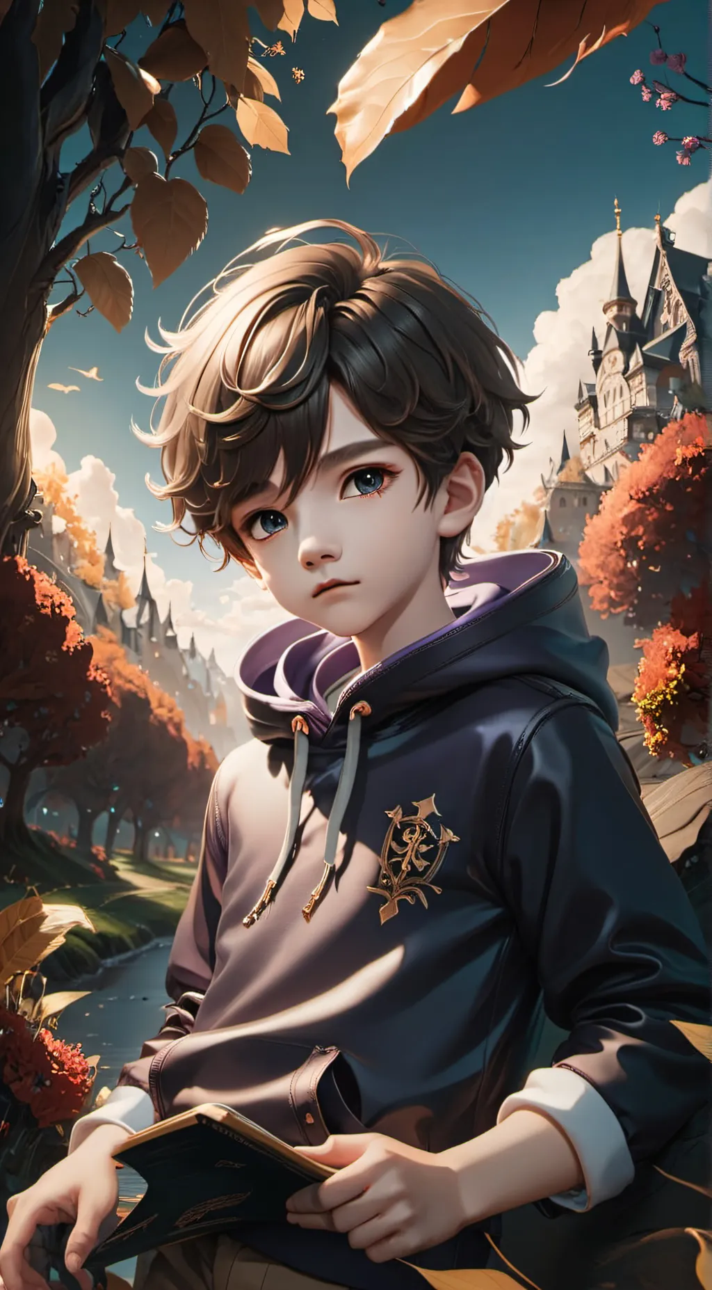 ai character: Sagittarius  background