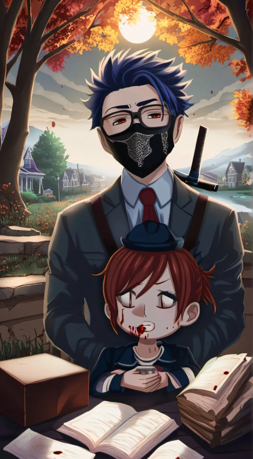 ai character: Joey  background