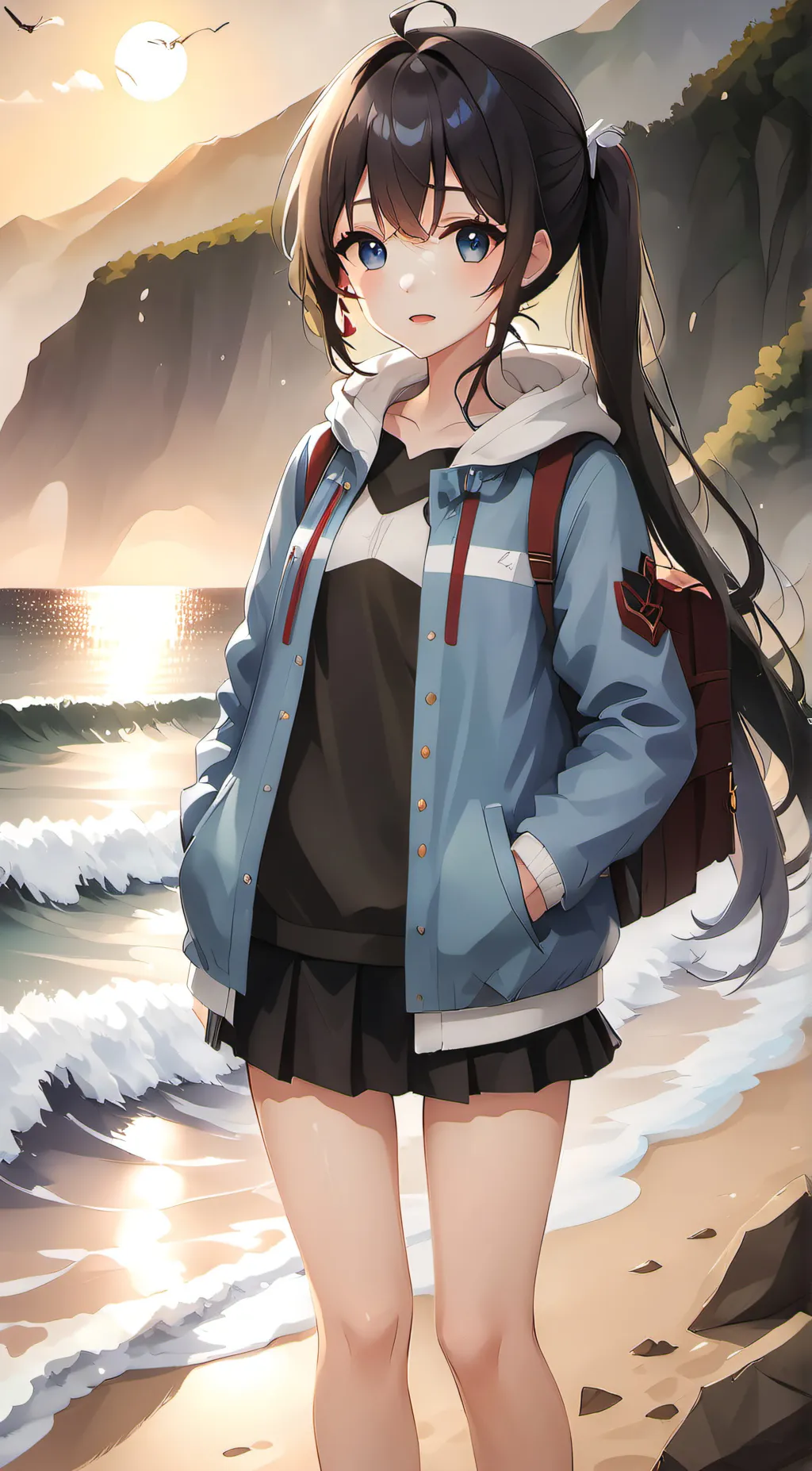 ai character: Aquarius  background