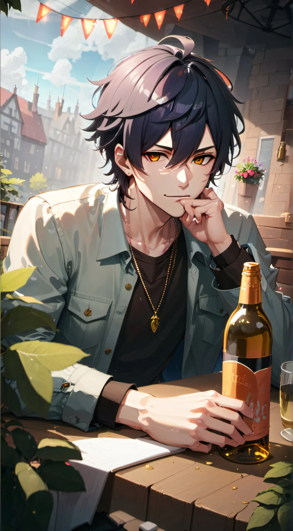 ai character: ur new step dad background