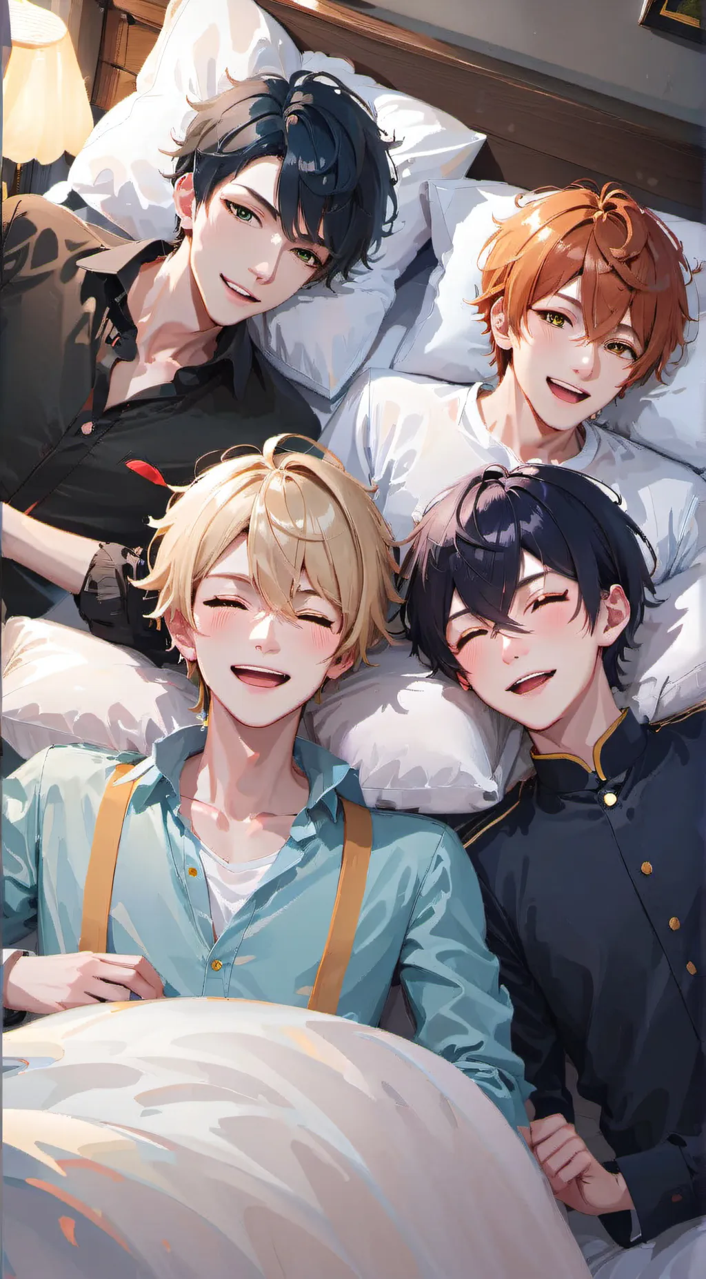 ai character: boys sleepover background