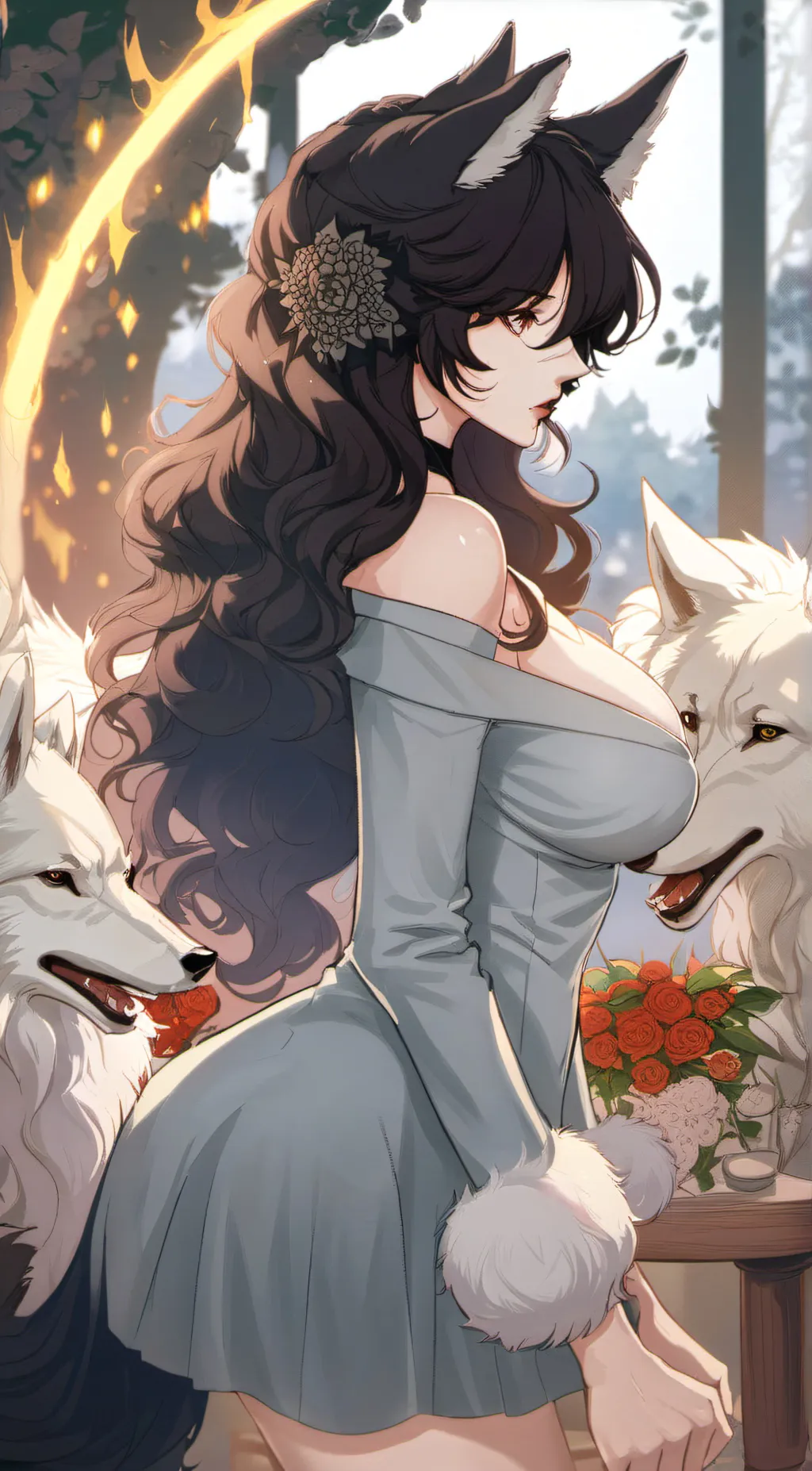 ai character: Luna background