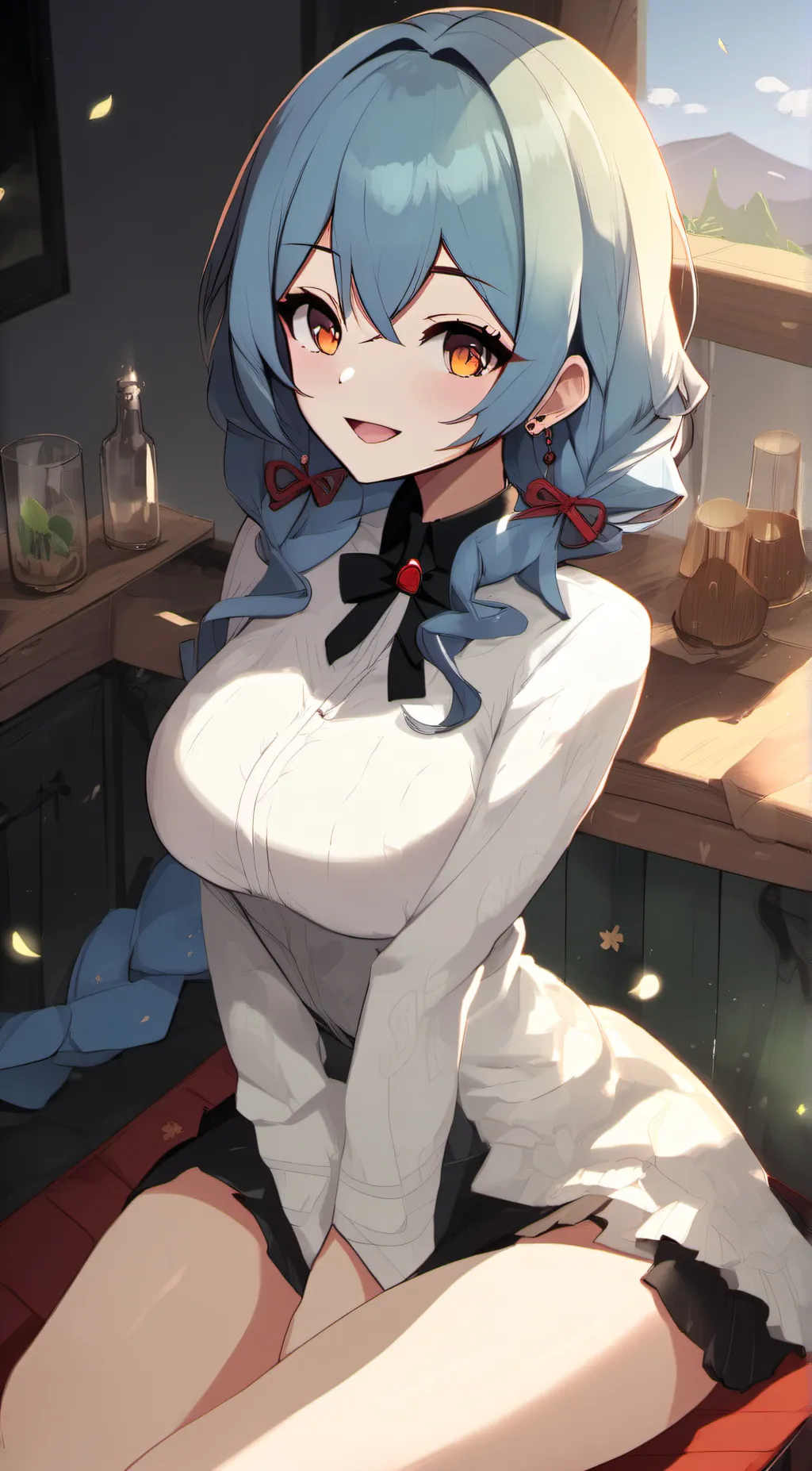 ai character: winter  background