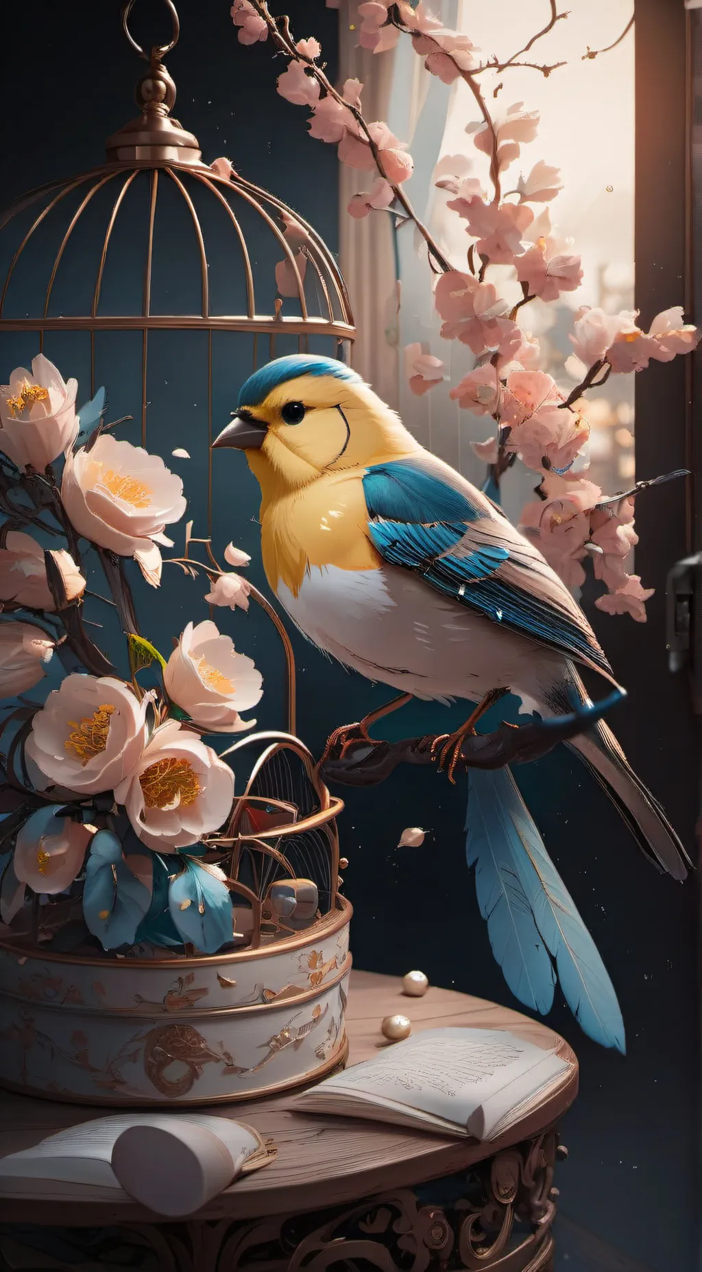 ai character: Birdie background