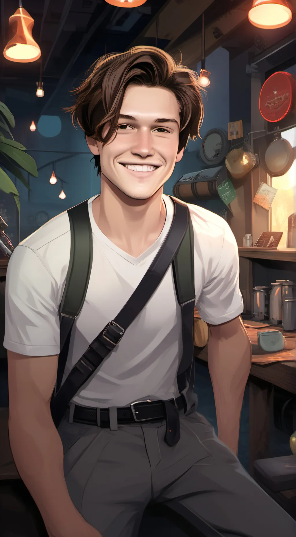 ai character: Chase Hudson  background