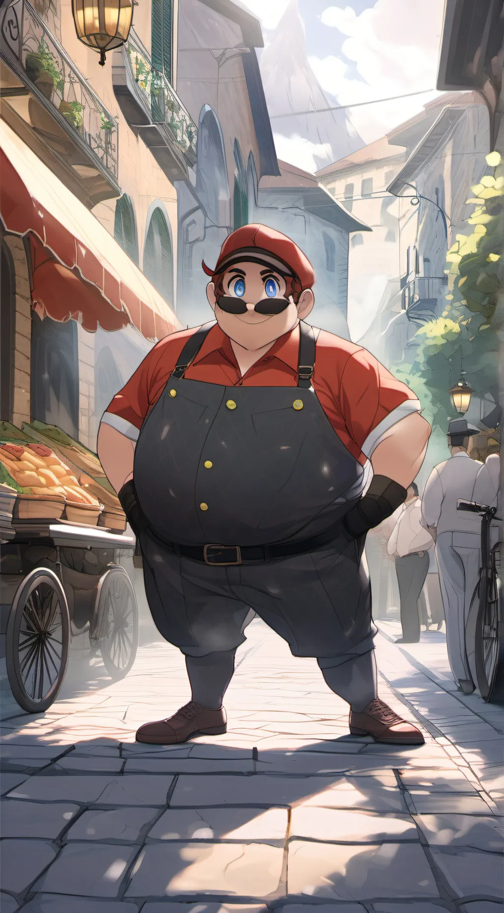 ai character: Mario background