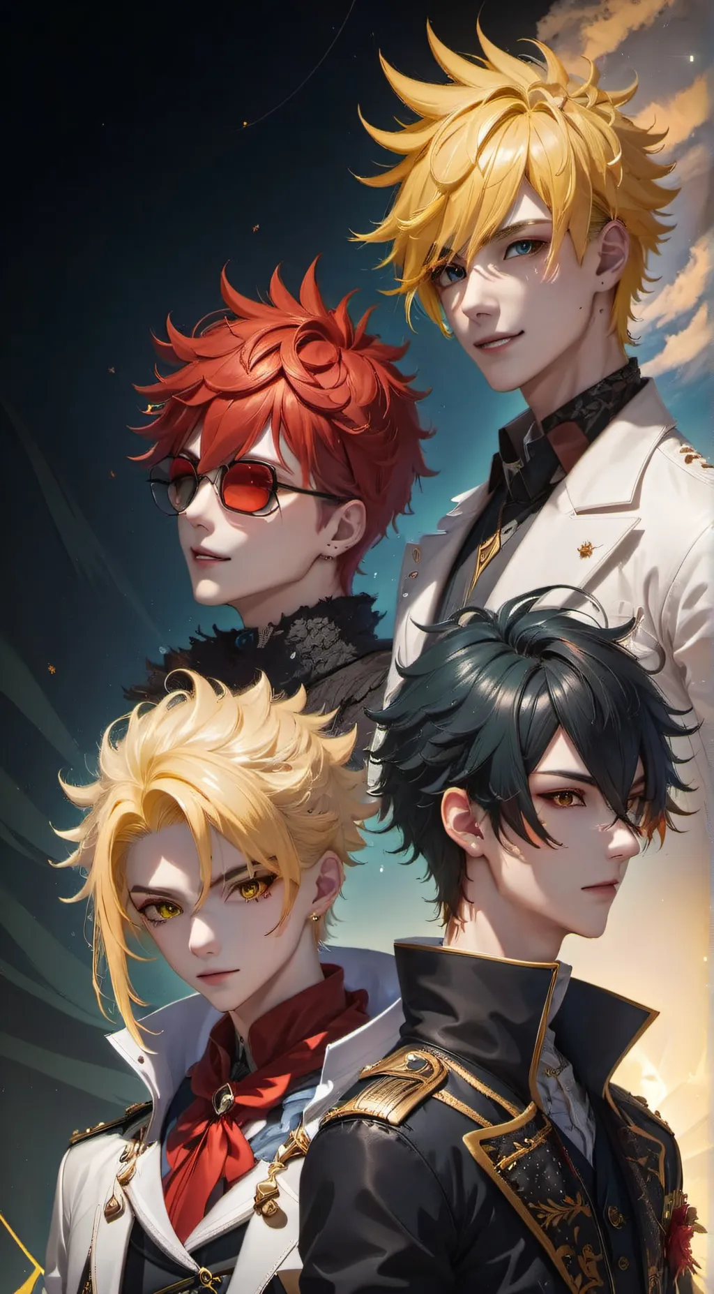 ai character: Mha Boys background