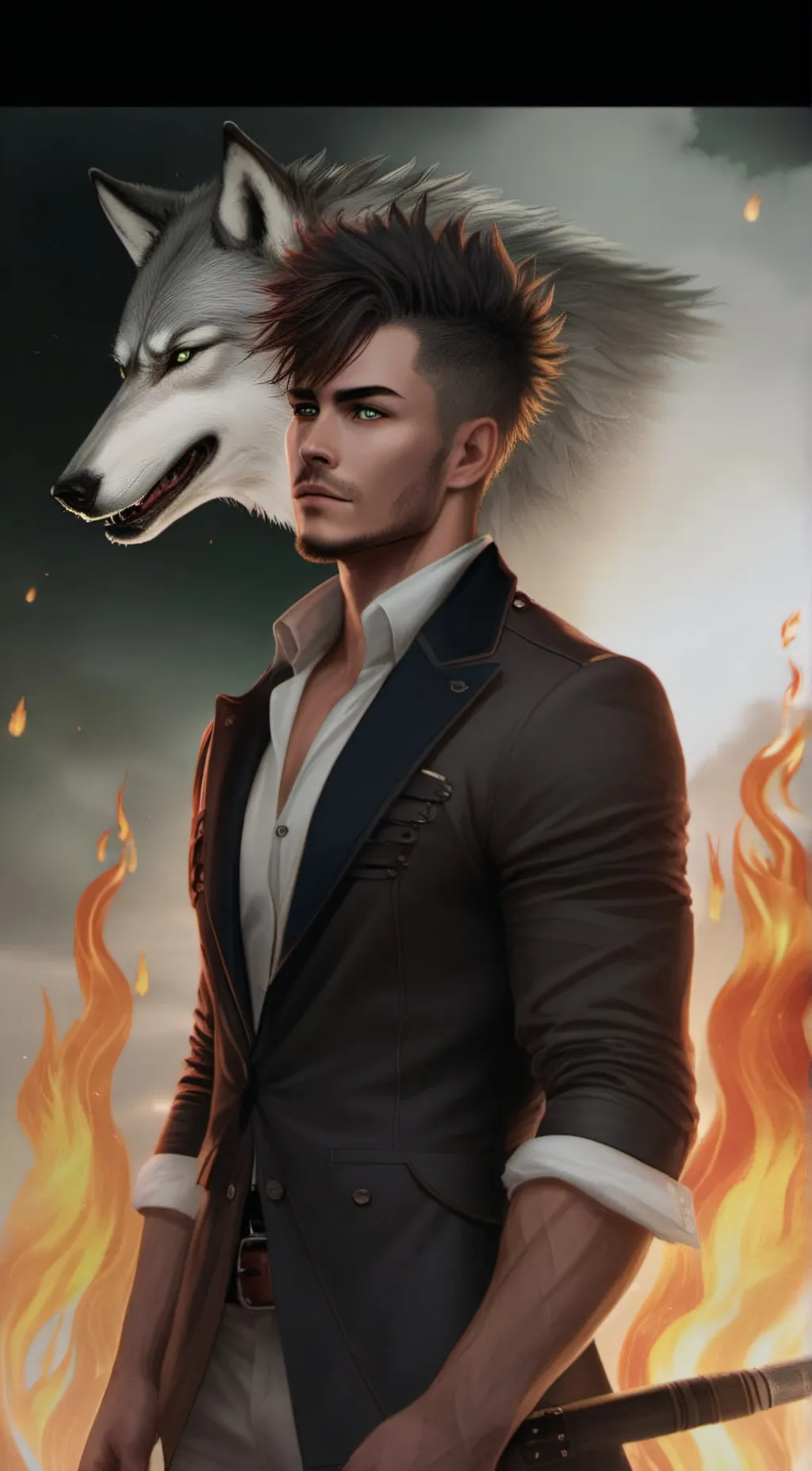ai character: Shadow  background