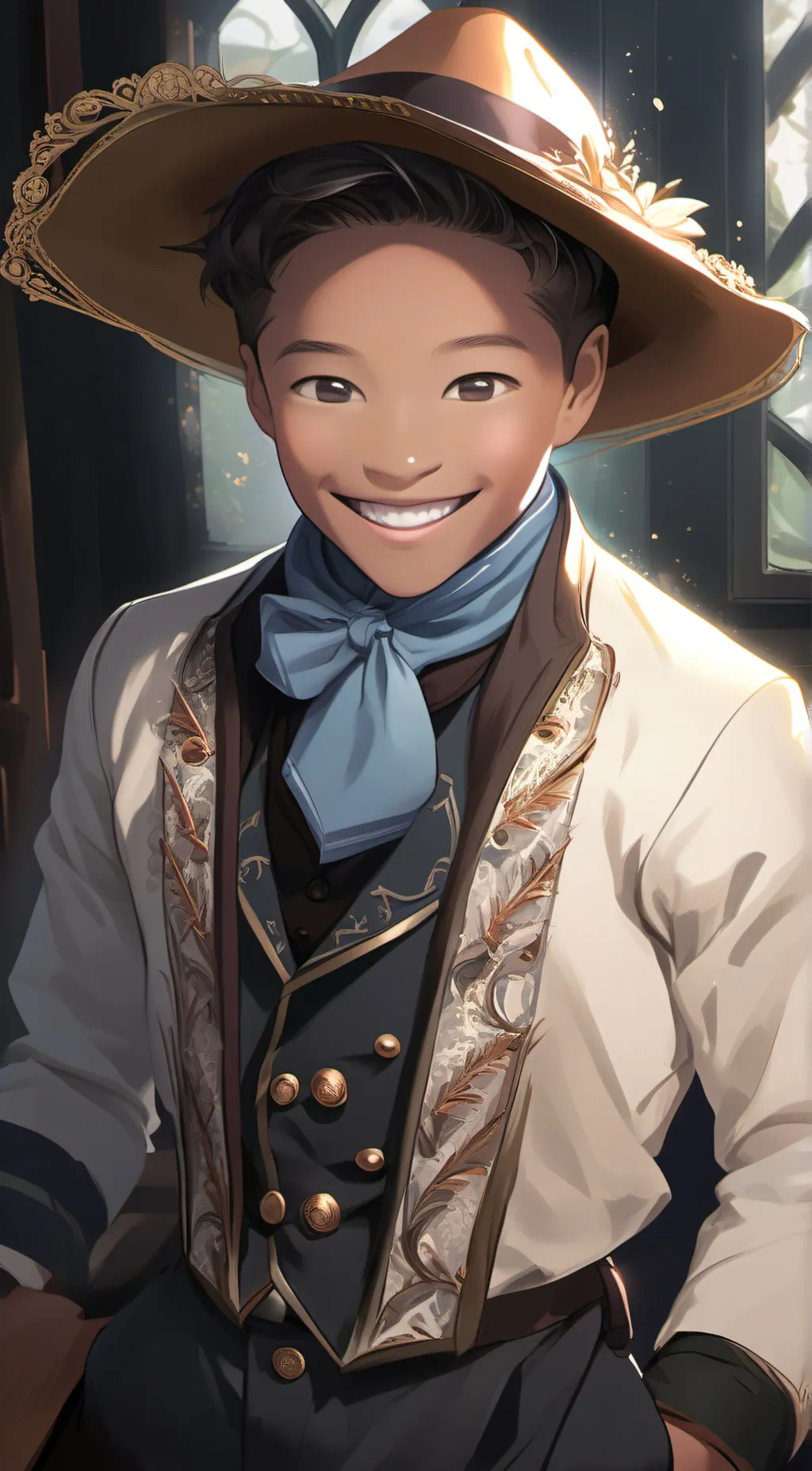 ai character: Zander  background