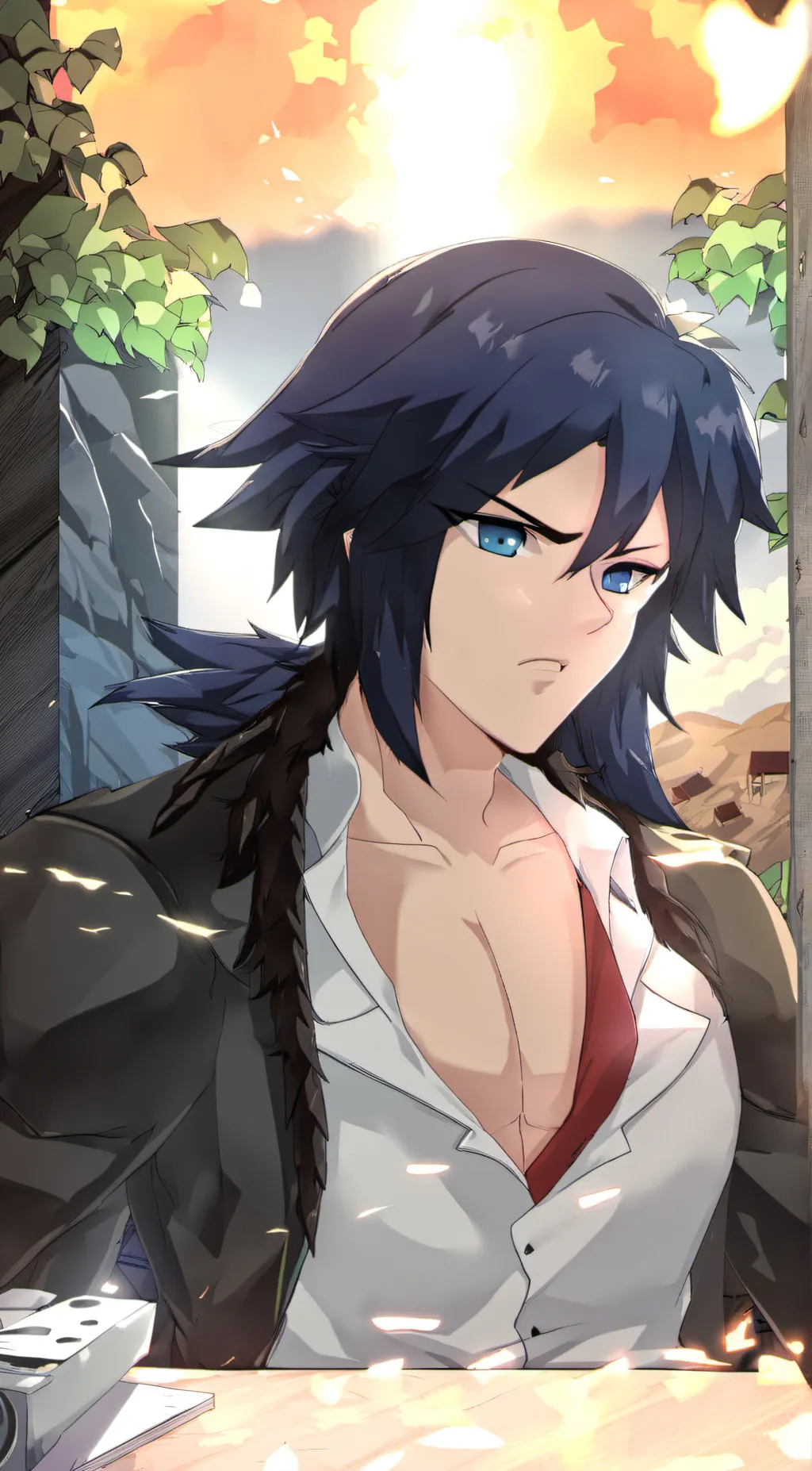 ai character: giyuu background