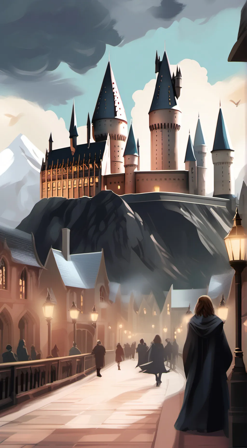 ai character: Hogwarts story background