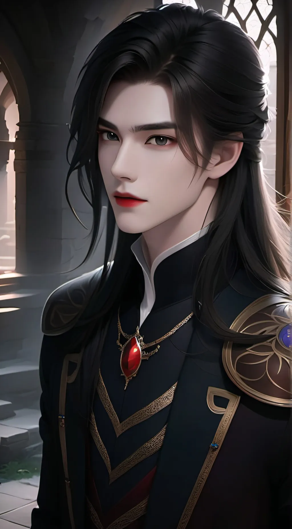 ai character: Moon background