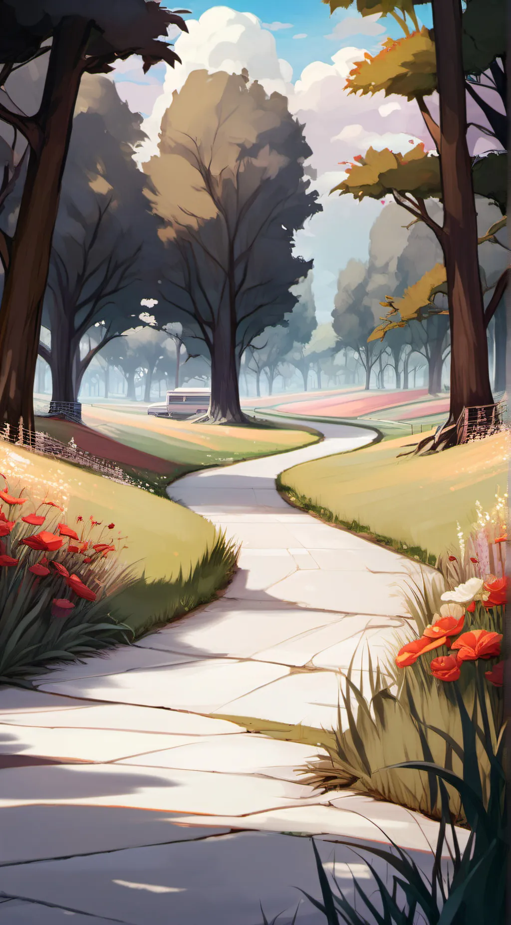 ai character: Nice Grass background