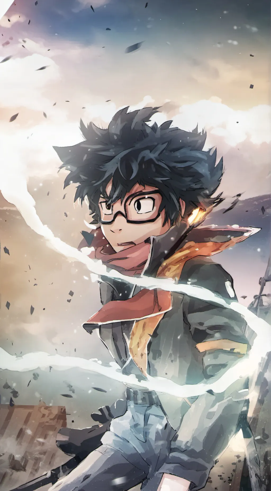 ai character: Izuku midoria  background