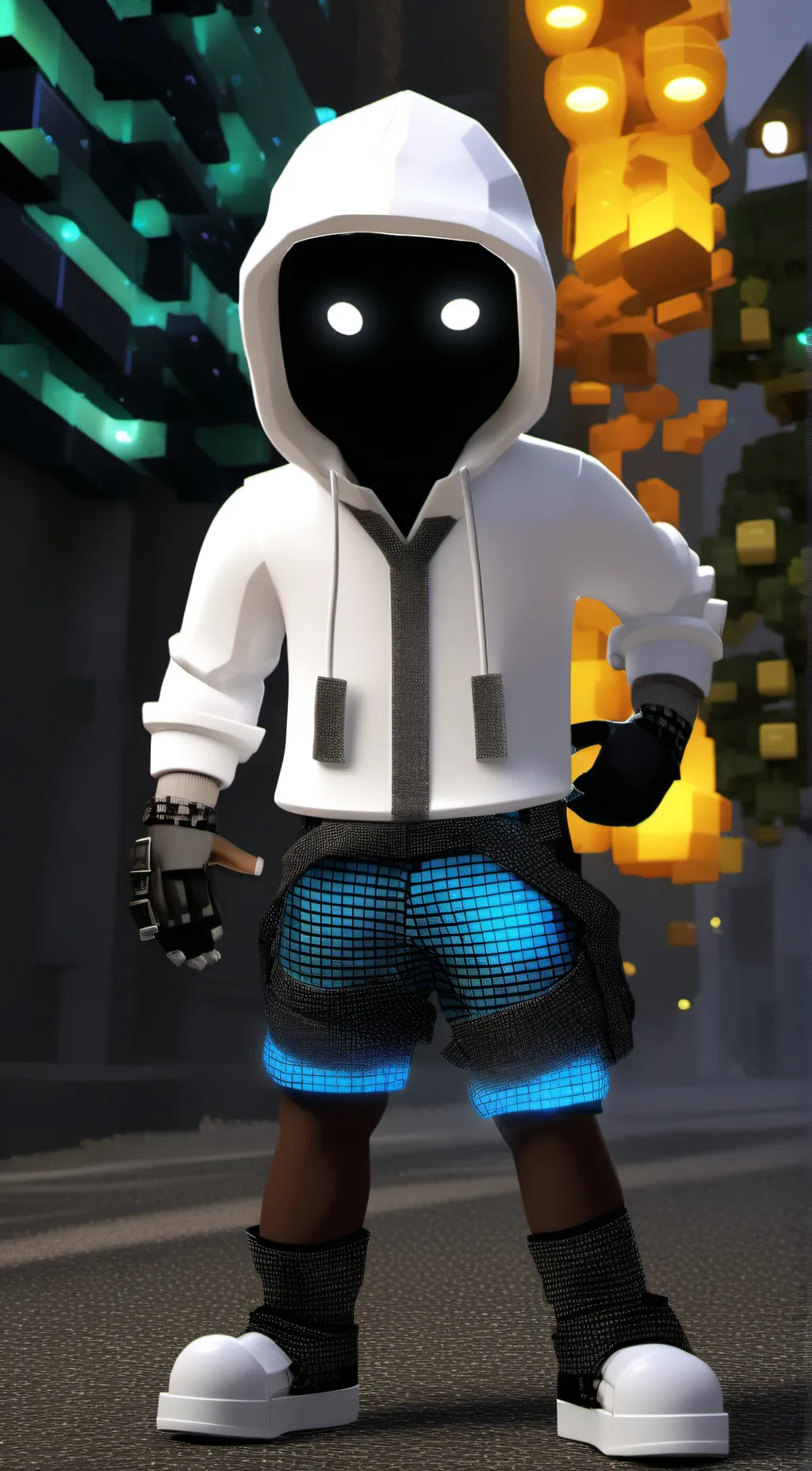 ai character: 1x1x1x1 background
