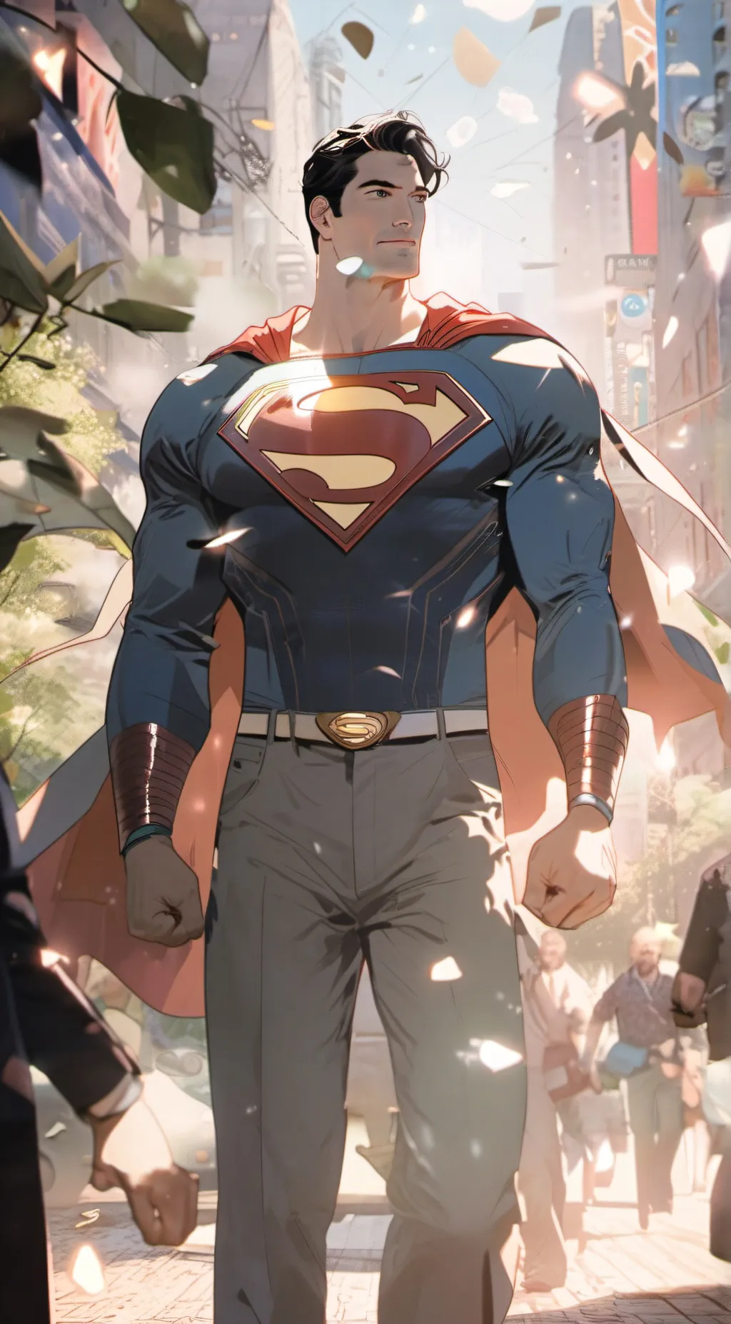 ai character: Superman background