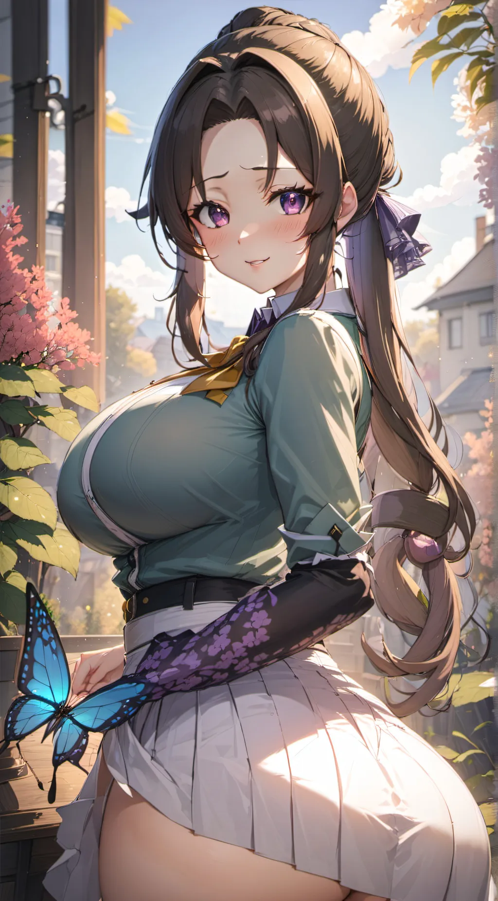 ai character: shinobu Kocho 🦋 background