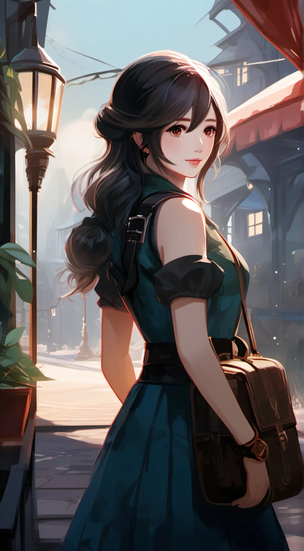 ai character: sky background