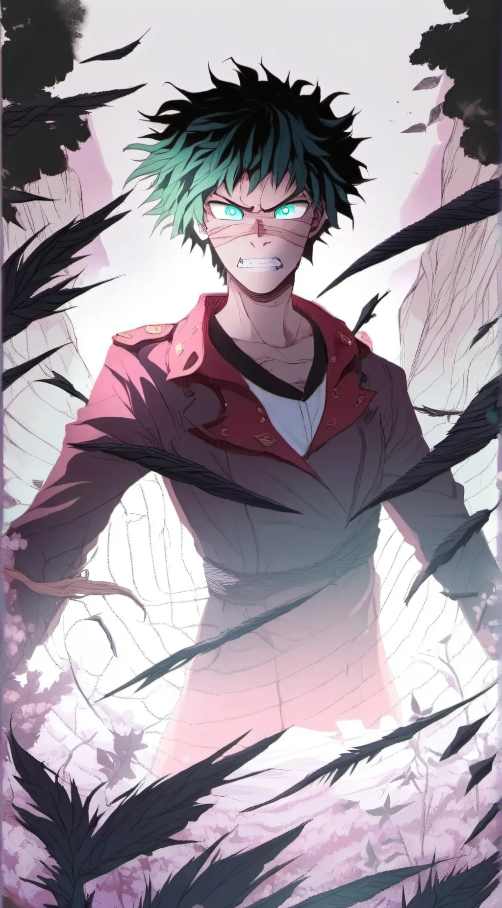 ai character: Izuku midoria background