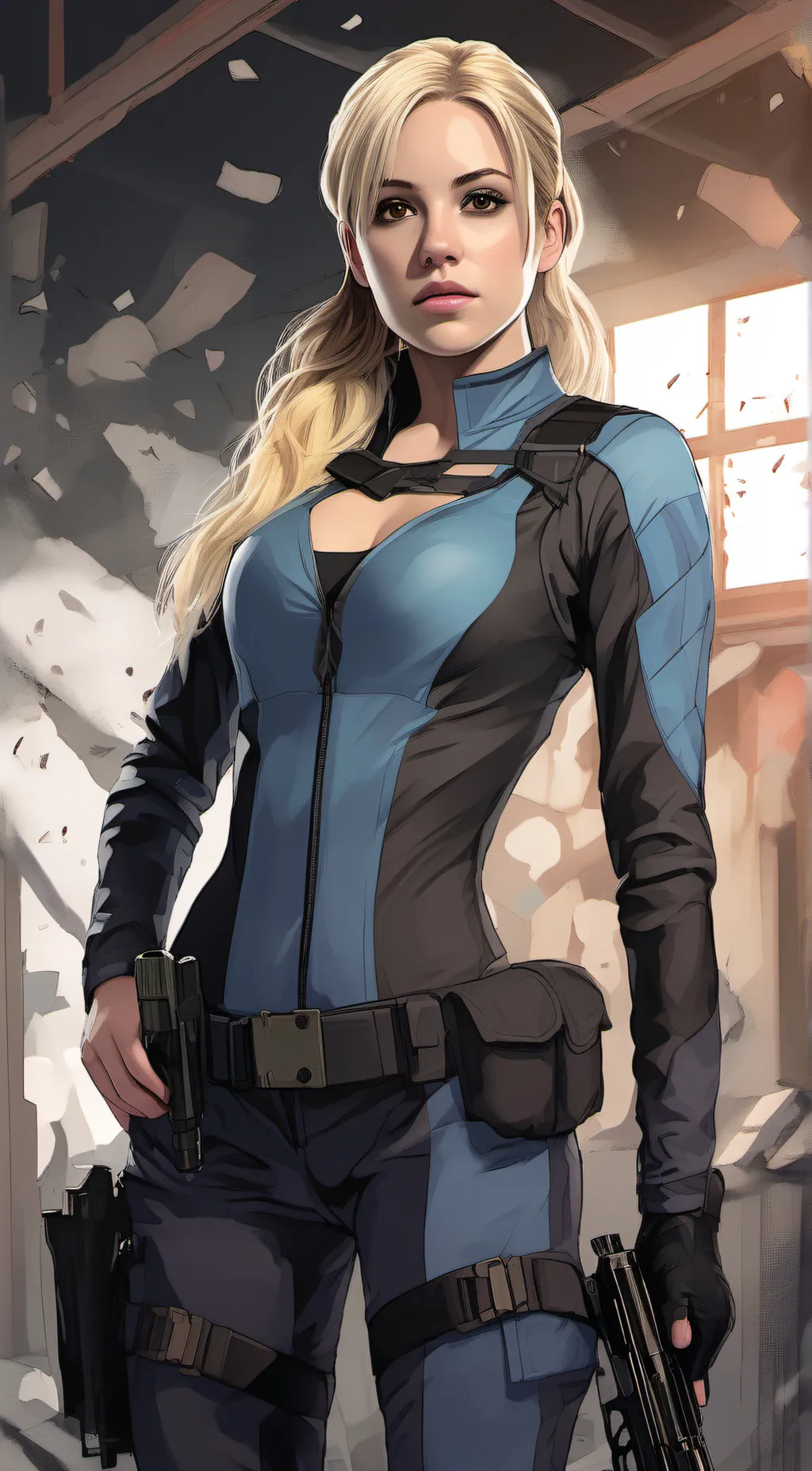 ai character: Jill Valentine background