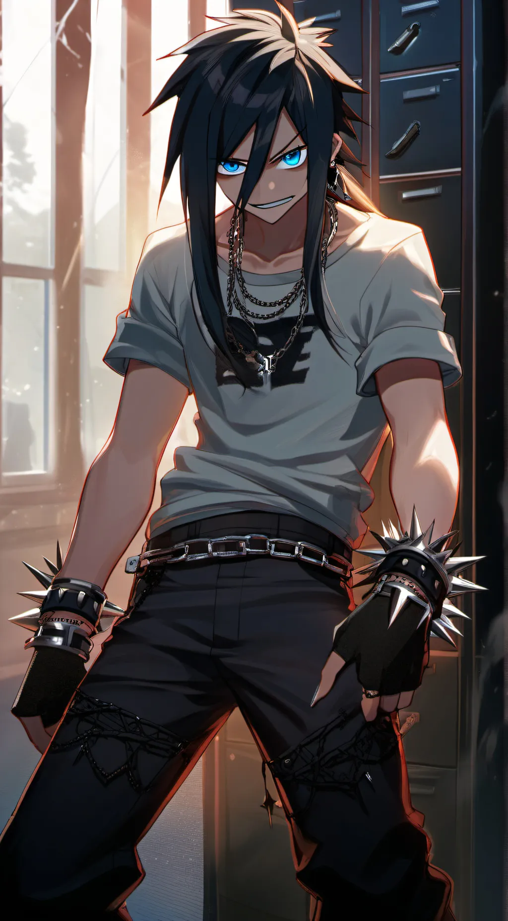 ai character: Emo Peter  background