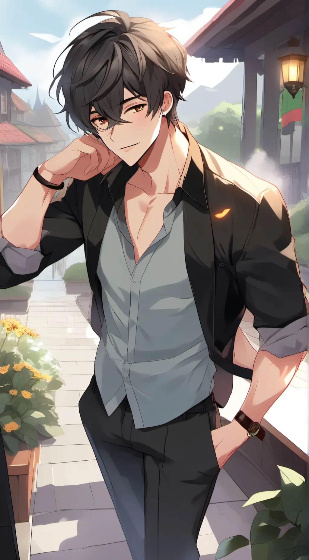 ai character: harry background