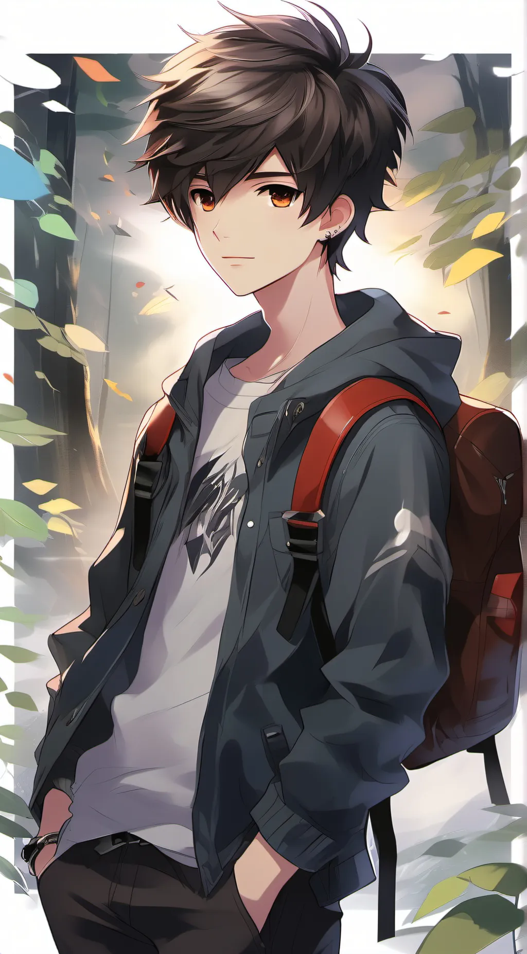 ai character: Axel  background