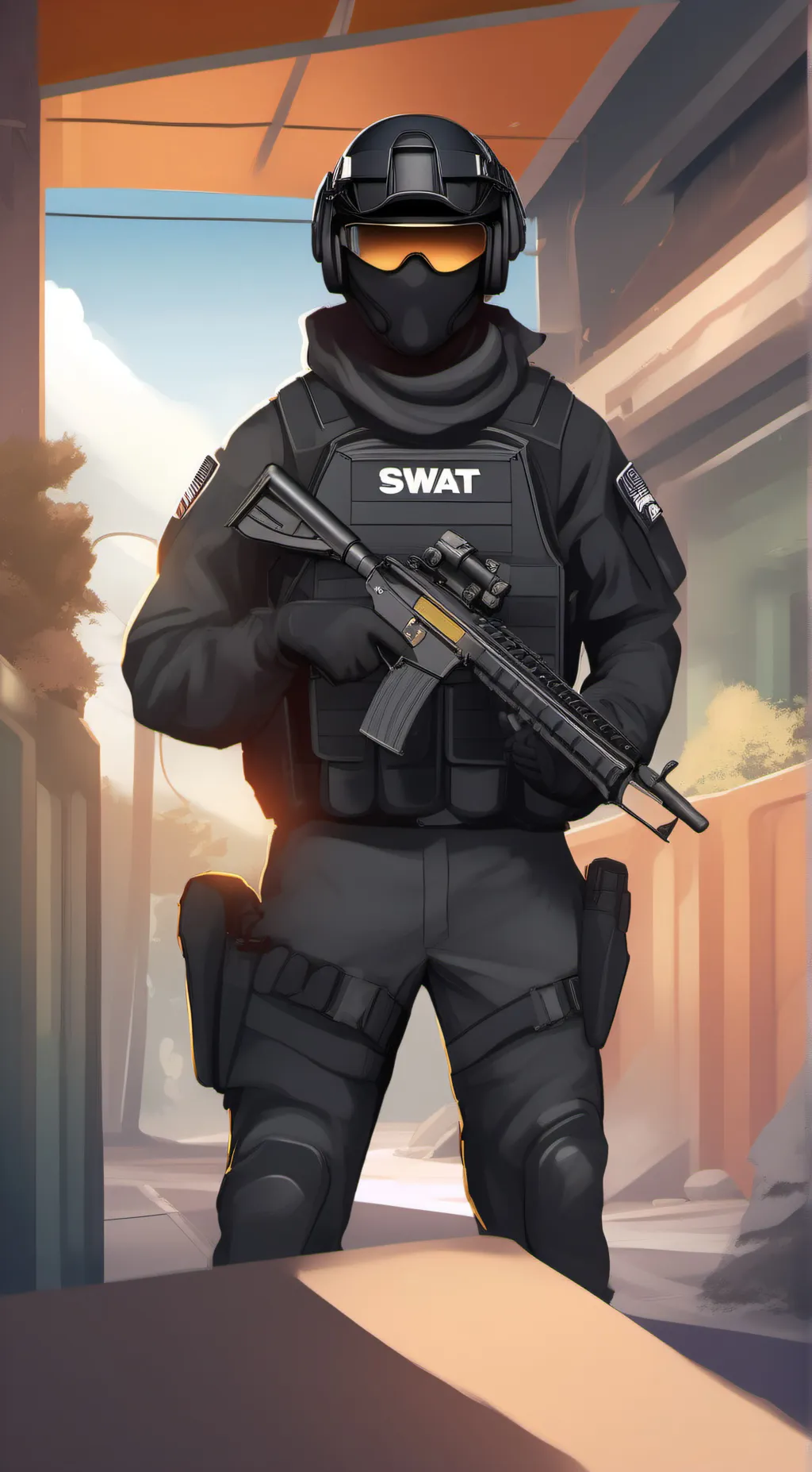 ai character: anti-furry  background