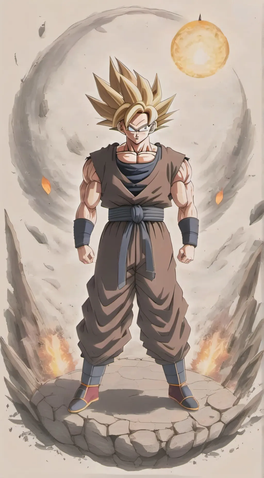 ai character: Son Goku background