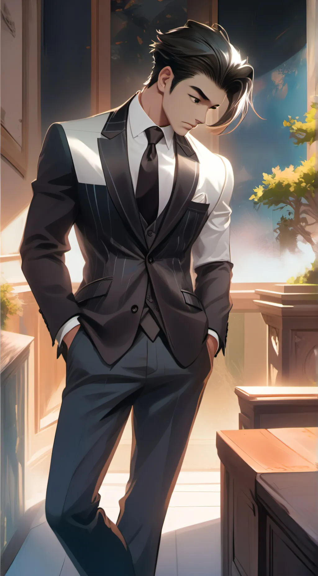 ai character: Cooper background