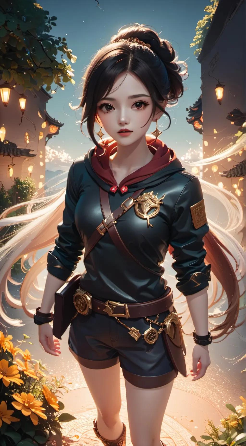 ai character: Amanda  background