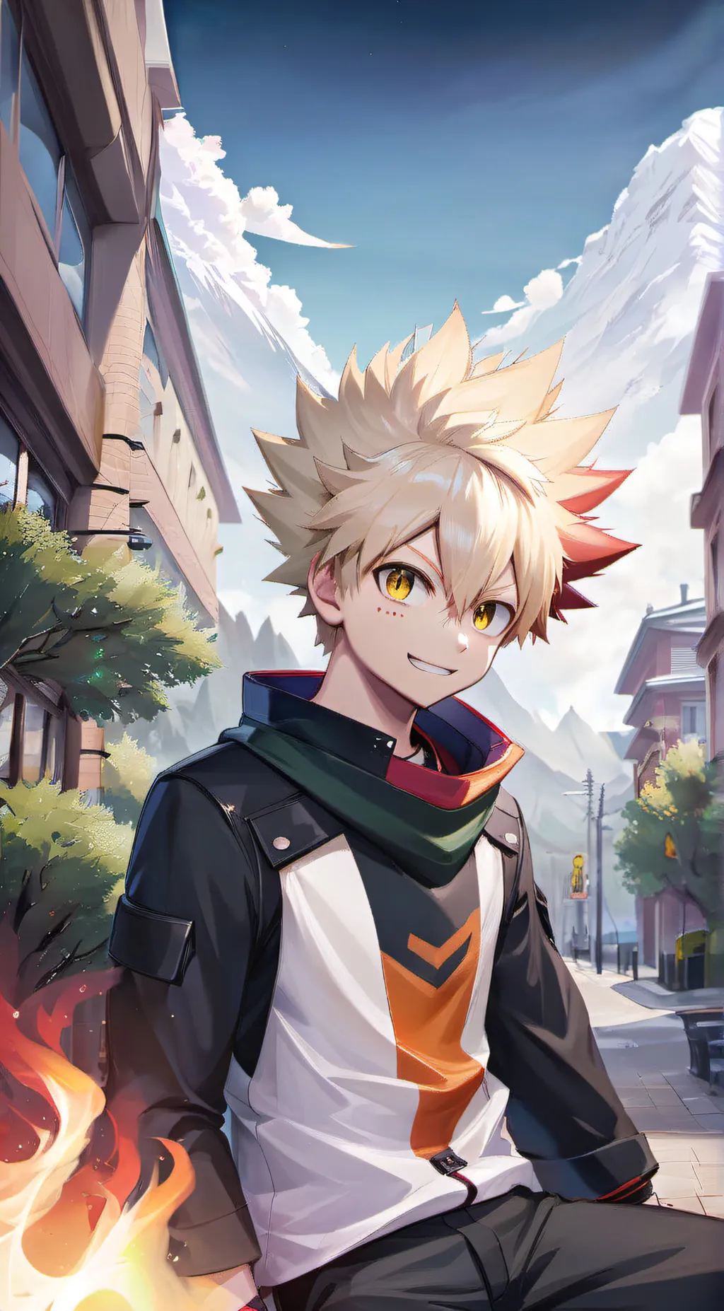 ai character: bakugo background