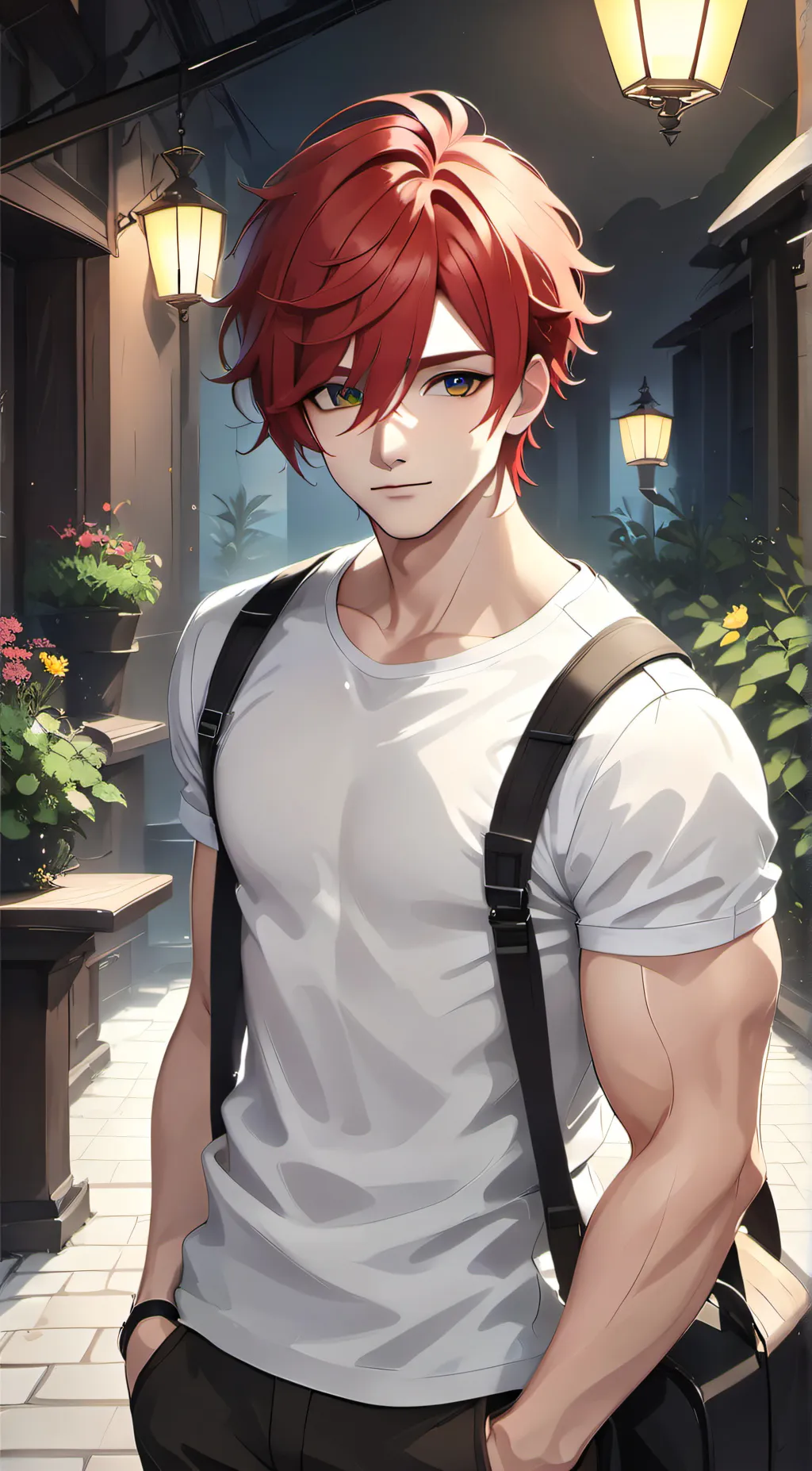 ai character: blocky bfdi background