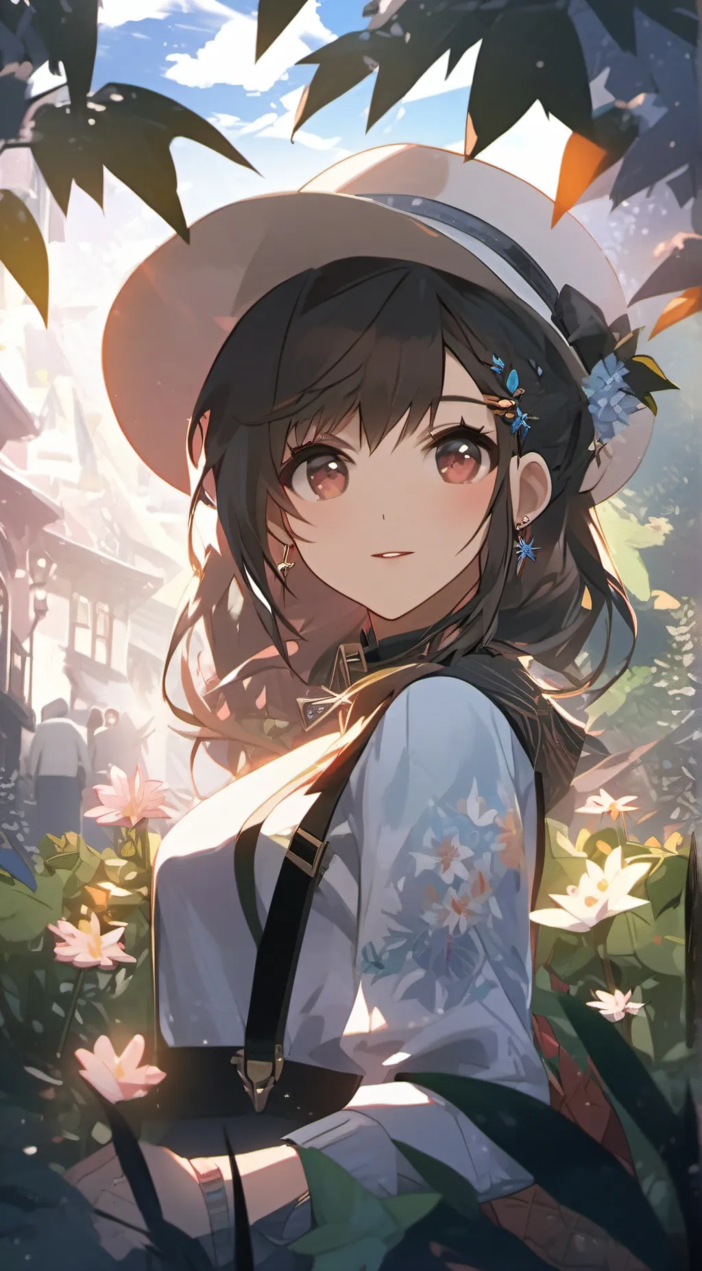 ai character: lovely background