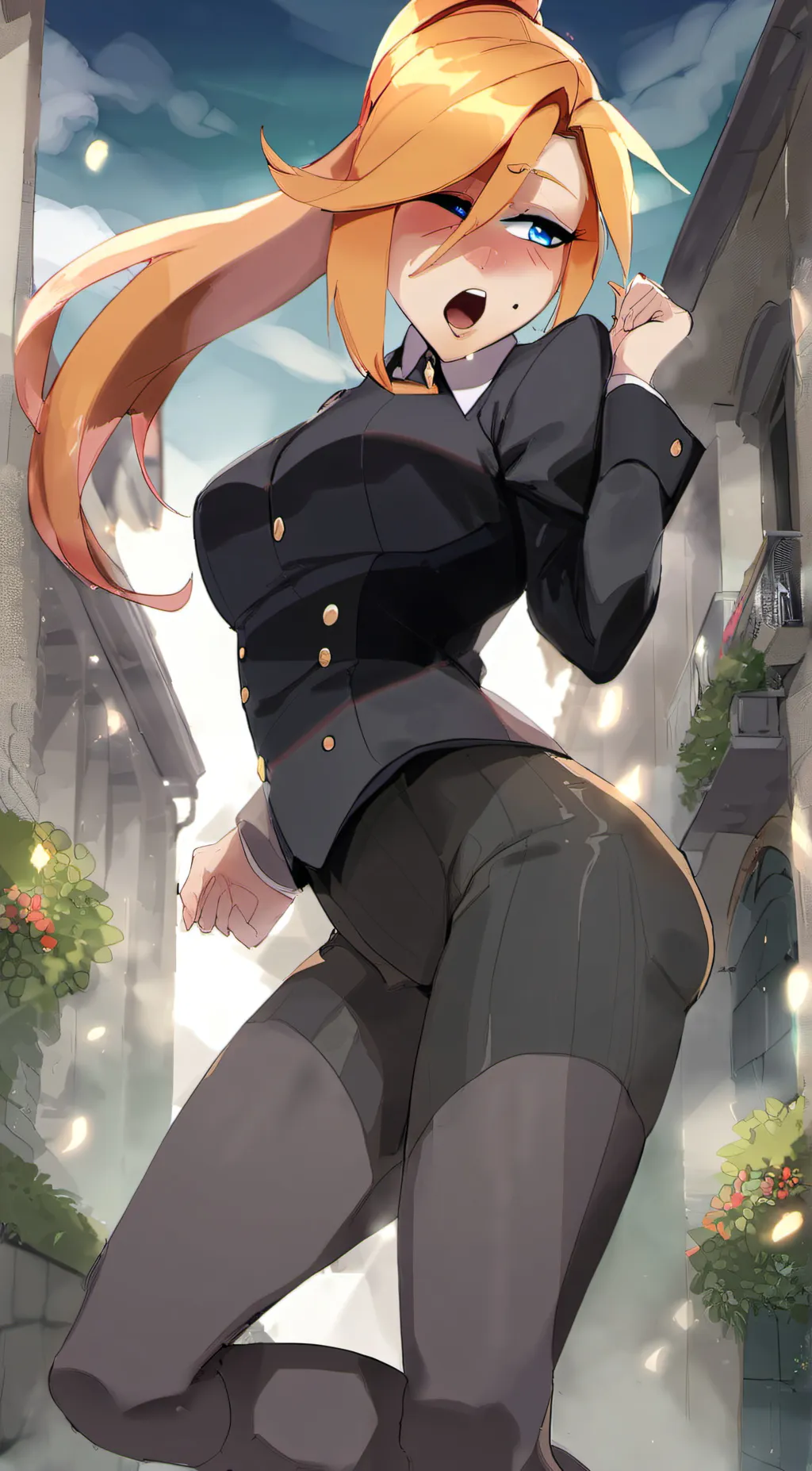 ai character: Ginger Halflinger background