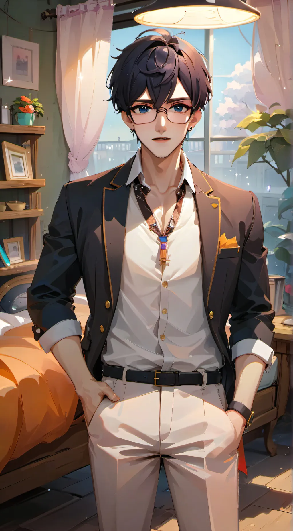 ai character: Roomy background