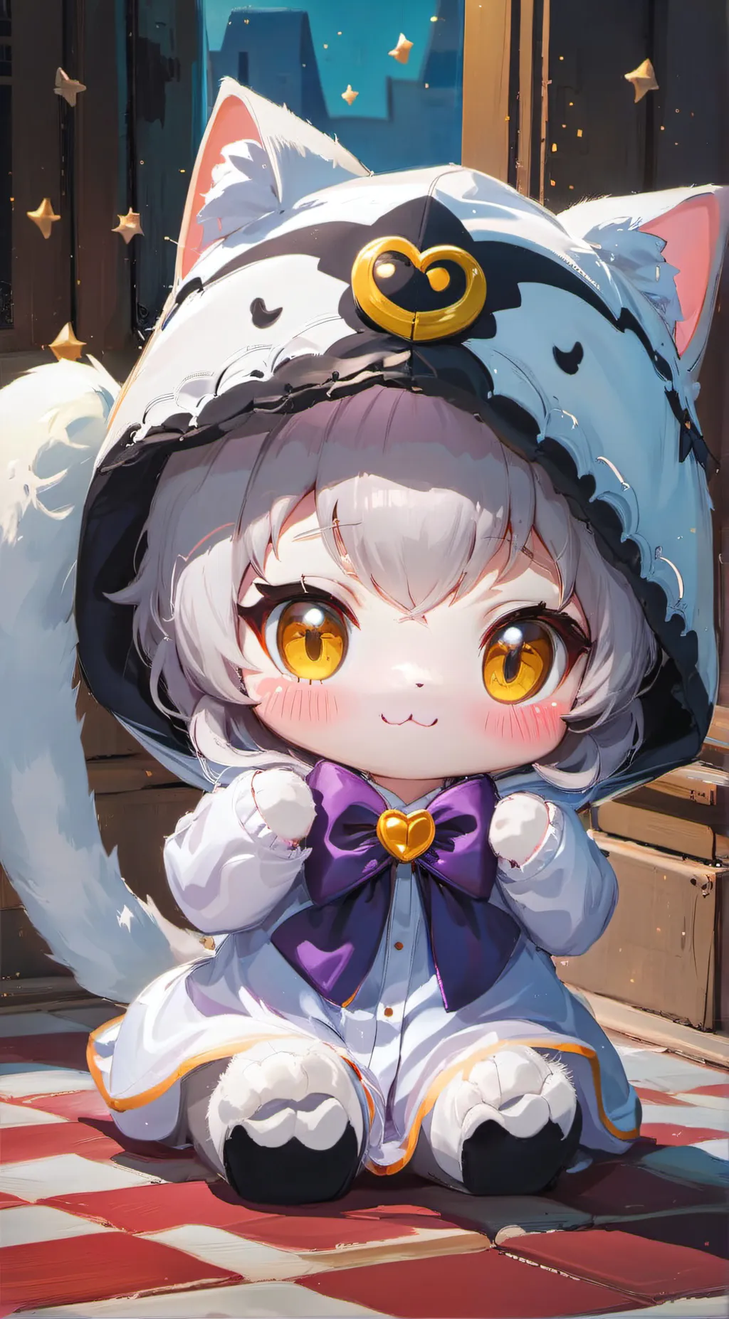 ai character: Catty  background