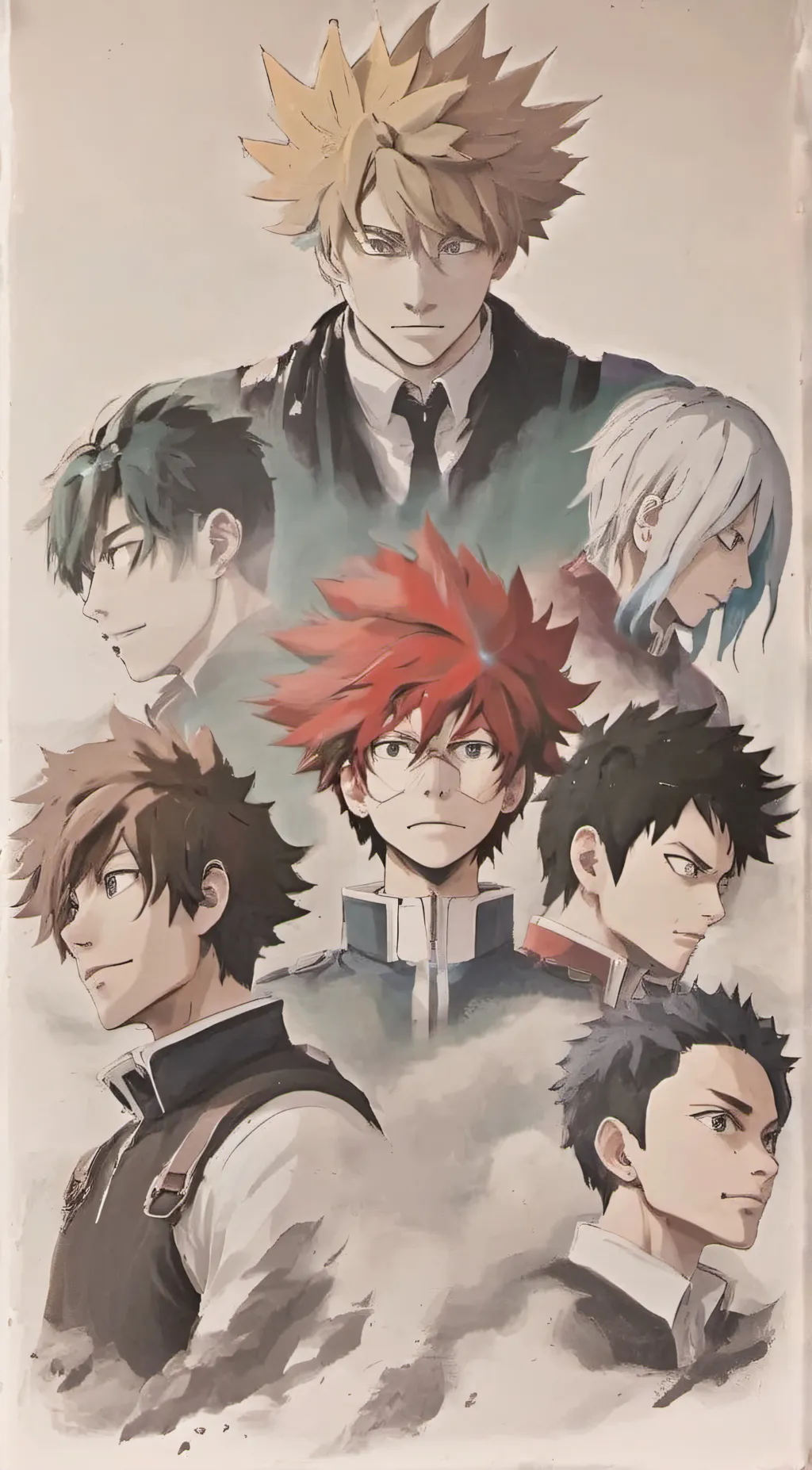 ai character: Mha at Walmart  background