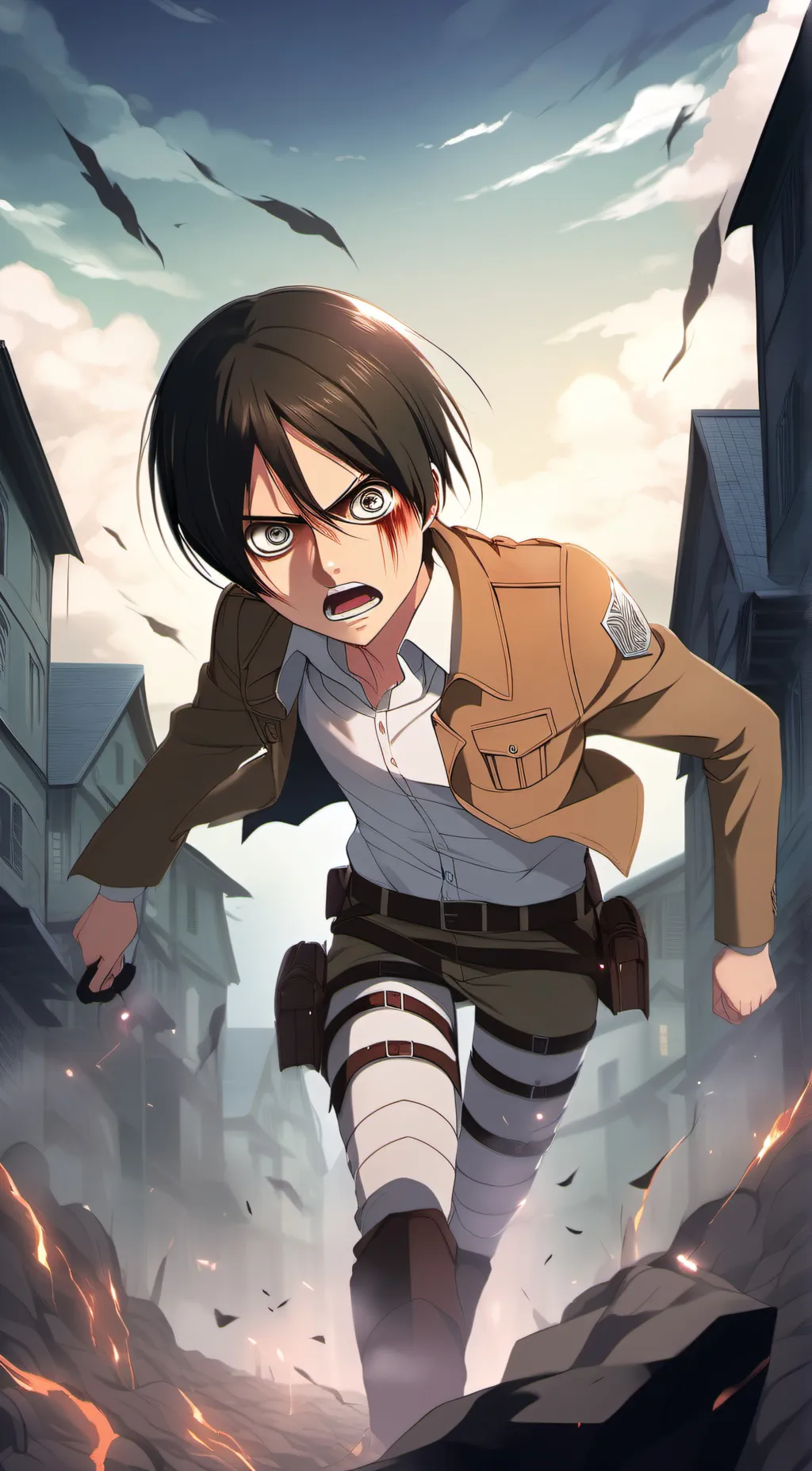 ai character: Attack On Titan background
