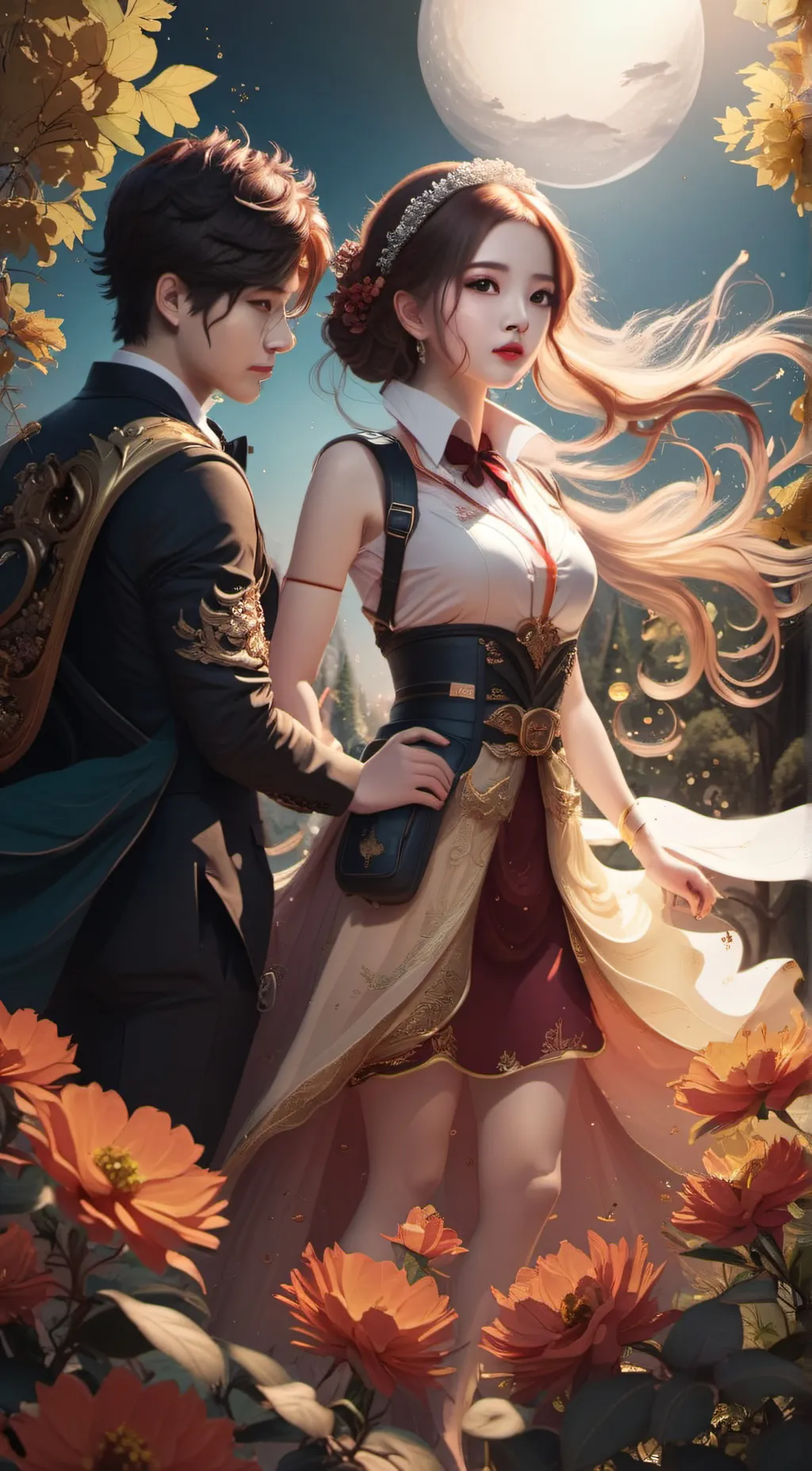 ai character: Rose background