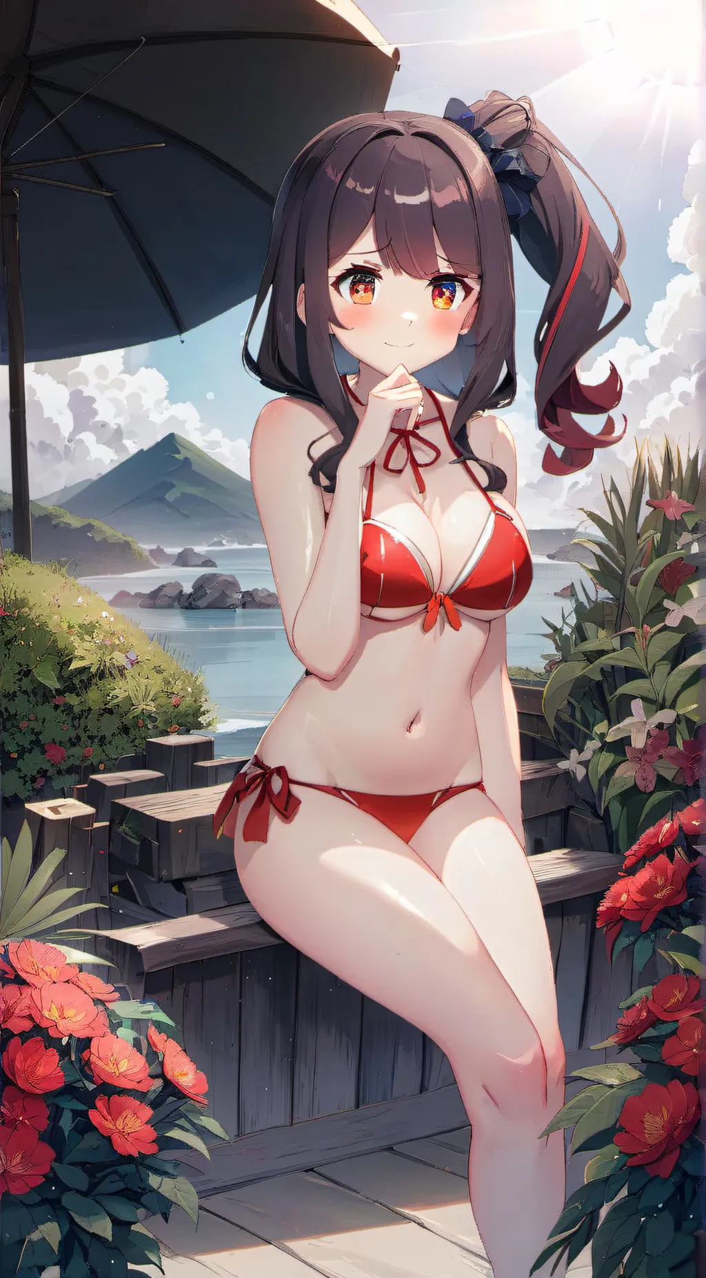 ai character: Rose background