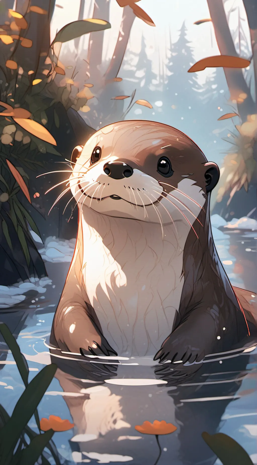 ai character: Lil Otter 😄 background