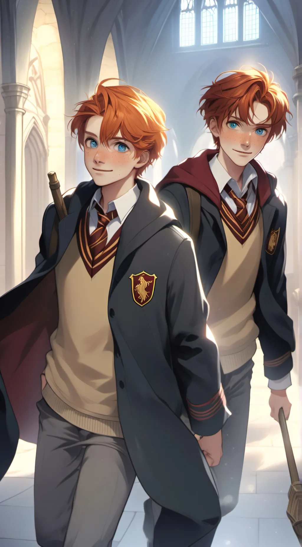 ai character: Fred & George background